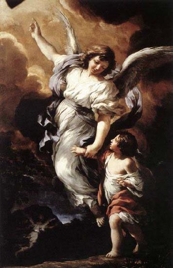 Pietro da Cortona The Guardian Angel France oil painting art